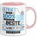 Beste Schwimmsportlerin Der Welt Tasse Geschenk für Eine Schwimmsportlerin Geprüft Und Sicher Geschenkidee Geburtstag Weihnachten Rosa Trendation