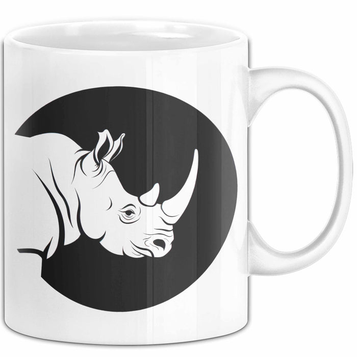 Nashorn Tasse Geschenk Lustige Geschenkidee Spruch Weiß Trendation