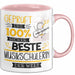 Beste Musikschülerin Der Welt Tasse Geschenk für Eine Musikschülerin Geprüft Und Sicher Geschenkidee Geburtstag Weihnachten Rosa Trendation