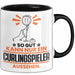 Curlingspieler Geschenk Tasse So Gut Kann Nur Ein Curlingspieler Aussehen Geschenkidee Kaffee-Becher Schwarz Trendation