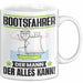Bootsfahrer Tasse Geschenk für Bootsfahrer Der Mann Der Alles Kann Geschenkidee zum Geburtstag Weiß Trendation