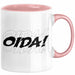 Oida Tasse Geschenk Bayern Kaffee-Becher Bayrisch Dialekt Rosa Trendation