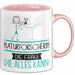 Naturforscherin Geschenk Tasse Becher Die Frau Die Allen Kann Geschenkidee für eine Naturforscherin Lustig Rosa Trendation