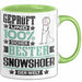 Snowshoer Geschenk Lustiger Spruch für Snowshoer Geschenkidee Bester Snowshoer Der Welt Grün Trendation