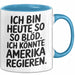 Lustige Tasse Geschenk Ich Bin So Bloed Koennte Amerika Regieren Geschenkidee Blau Trendation