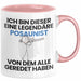 Posaunist Geschenk Tasse Lustige Geschenkidee Geburtstag für Posaunist Ich Bin Dieser Legendäre Posaunist Von Dem Alle Geredet Haben Kaffee-Becher Rosa Trendation