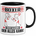 Boxer Tasse Geschenk für Boxer Der Mann Der Alles Kann Geschenkidee zum Geburtstag Schwarz Trendation