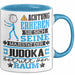 Judoka Geschenk Tasse Lustiger Spruch Erheben Sie Sich Der Judoka Betritt den Raum Blau Trendation