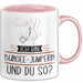 Bungee-Jumperin Tasse Geschenk Ich Bin Bungee-Jumperin Und Du So Geschenkidee Lustiger Spruch Becher Rosa Trendation