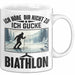 Biathlon Tasse Geschenk Wintersport Geschenke Ich Höre Dir Nicht Zu Ich Gucke Biathlon Weiß Trendation