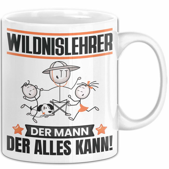 Wildnislehrer Tasse Geschenk für Wildnislehrer Der Mann Der Alles Kann Geschenkidee zum Geburtstag Weiß Trendation
