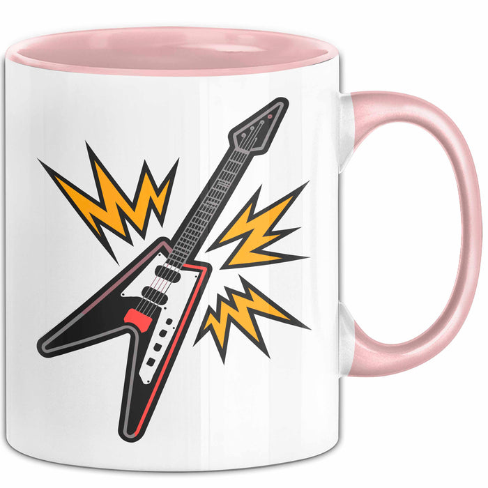 Rockband Fan Tasse Geschenkidee für laute Musikliebhaber Rosa Trendation