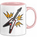 Rockband Fan Tasse Geschenkidee für laute Musikliebhaber Rosa Trendation
