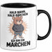 Bärtige Männer Tasse Geschenk Lustige Geschenkidee Spruch Halb Mann Halb Bärchen Schwarz Trendation
