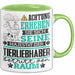 Tierliebhaber Geschenk Tasse Lustiger Spruch Erheben Sie Sich Der Tierliebhaber Betritt den Raum Grün Trendation