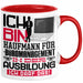 Kaufmann für Büromanagement Ausbildung Tasse Geschenk Ich Bin Kaufmann für Büromanagement In Der Ausbildung Ich Darf Das Geschenkidee Spruch Rot Trendation