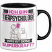 Tierpsychologe Tasse Geschenk für Tierpsychologe Geburtstag Lustiger Spruch Kaffee-Becher Was Ist Deine Superkraft Schwarz Trendation