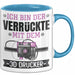 3D Drucker Tasse "Verrückte 3D Drucker" Geschenkidee für TechnikFans Blau Trendation