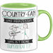 Country-Fan Und Prinzessin Tasse Geschenk Für Eine Country-Fan Geburtstag Was Ist Deine Superkraft Grün Trendation