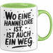 Hannelore Tasse Geschenk Wo Eine Hannelore Ist Ist Auch Ein Weg Geschenkidee Becher mit Name Grün Trendation