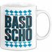 Deutschland München Bayern Bayerisch Tasse Geschenk Lustige Geschenkidee Spruch BASD SCHO Weiß Trendation