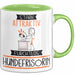 Hundefrisörin Tasse Geschenk Becher Stark Attraktiv Furchtlos Hundefrisörin Lustige Geschenkidee Grün Trendation