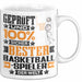 Basketballspieler Geschenk Lustiger Spruch für Basketballspieler Geschenkidee Bester Basketballspieler Der Welt Weiß Trendation