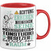 Tonstudio-Besitzer Geschenk Tasse Lustiger Spruch Erheben Sie Sich Der Tonstudio-Besitzer Betritt den Raum Rot Trendation