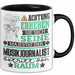 Musikjournalist Geschenk Tasse Lustiger Spruch Erheben Sie Sich Der Musikjournalist Betritt den Raum Schwarz Trendation
