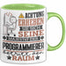 Programmierer Geschenk Tasse Lustiger Spruch Erheben Sie Sich Der Programmierer Betritt den Raum Grün Trendation