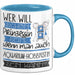 Aquarium-Hobbyistin Tasse Geschenk Spruch Wer Will Schon Prinzessin Sein Wenn Man Auch Aquarium-Hobbyistin Sein Kann Blau Trendation
