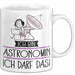 Geschenk für Astronomin Tasse Lustige Geschenkidee Geburtstag Ich Bin Astronomin Ich Darf Das Weiß Trendation