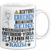 Outdoor-Yoga-Lehrer Geschenk Tasse Lustiger Spruch Erheben Sie Sich Der Outdoor-Yoga-Lehrer Betritt den Raum Weiß Trendation