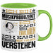Musikproduzent Geschenk Kaffee-Tasse Geschenkidee für Musikproduzent Ich Bin Musikproduzent Ich Kann Es Dir Erklären Jedoch Nicht Für Dich Verstehen Spruch Lustig Grün Trendation