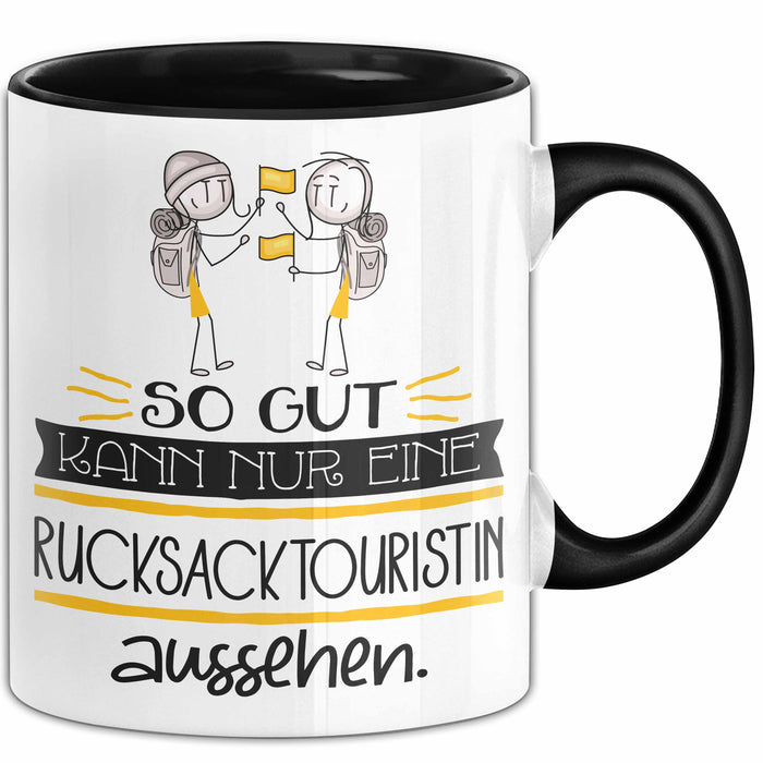 Rucksacktouristin Geschenk Tasse So Gut Kann Nur Eine Rucksacktouristin Aussehen Geschenkidee Geburtstag Weihnachten Lustig Trendation