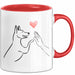 Labrador Retriever Hund Tier Tasse Geschenk Lustige Geschenkidee Spruch Rot Trendation