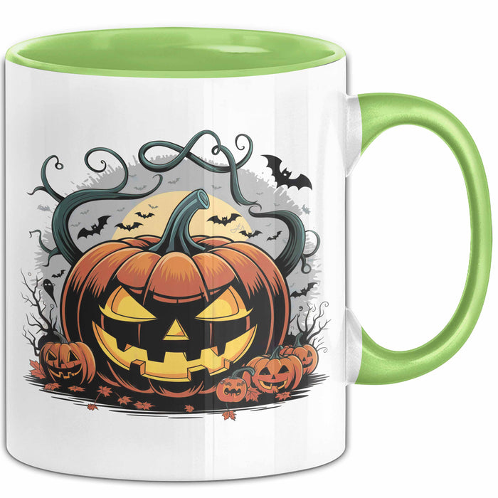 Halloween Tasse Geschenkidee für Grusel Saison Fans Grün Trendation