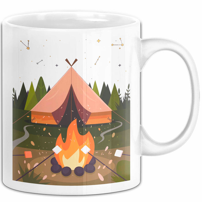 Camper Tasse Geschenk Lustige Geschenkidee Spruch Für Outdoor Abenteurer Weiß Trendation