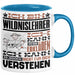 Wildnislehrer Geschenk Kaffee-Tasse Geschenkidee für Wildnislehrer Ich Bin Wildnislehrer Ich Kann Es Dir Erklären Jedoch Nicht Für Dich Verstehen Spruch Lustig Blau Trendation