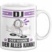 DJ Tasse Geschenk für DJ Der Mann Der Alles Kann Geschenkidee zum Geburtstag Weiß Trendation
