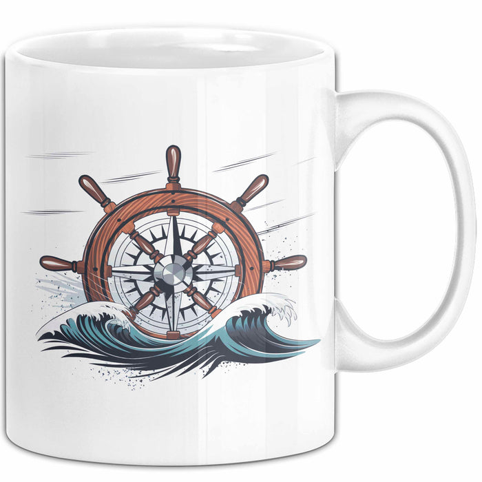 Schiffskapitän Tasse Geschenk Lustige Geschenkidee Spruch Für See Führer Weiß Trendation