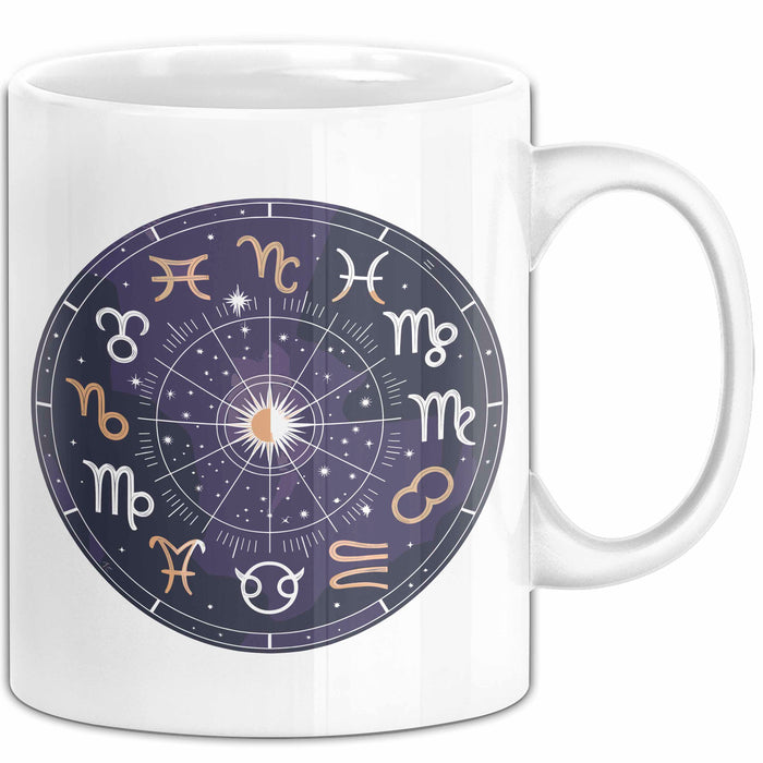 Astrologe Tasse Geschenkidee für Sternzeichen Fans Weiß Trendation