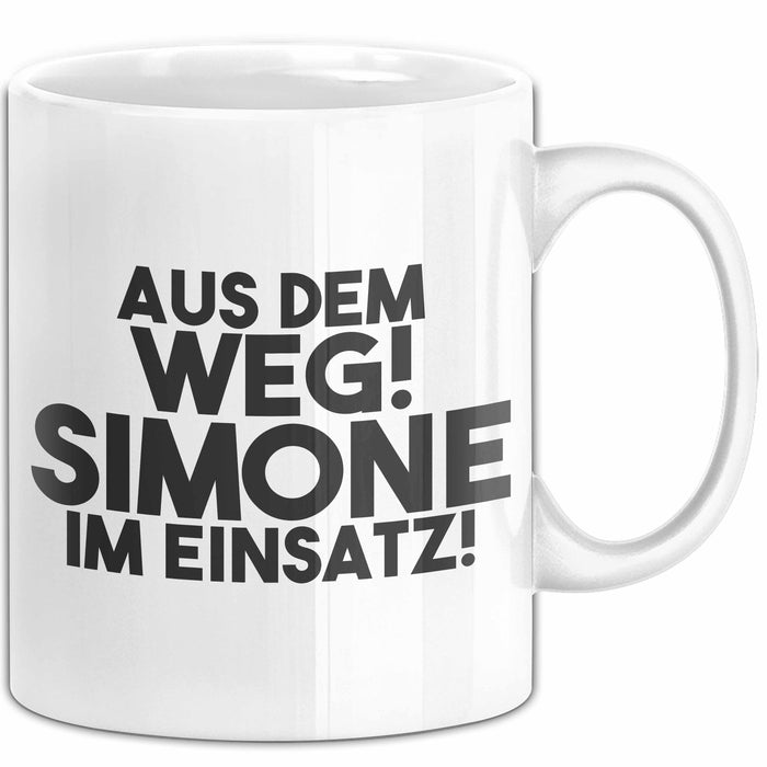 Simone Tasse Aus Dem Weg! Simone Im Einsatz! Geschenk