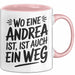 Andrea Tasse Geschenk Wo Eine Andrea Ist Ist Auch Ein Weg Geschenkidee Becher mit Name Rosa Trendation