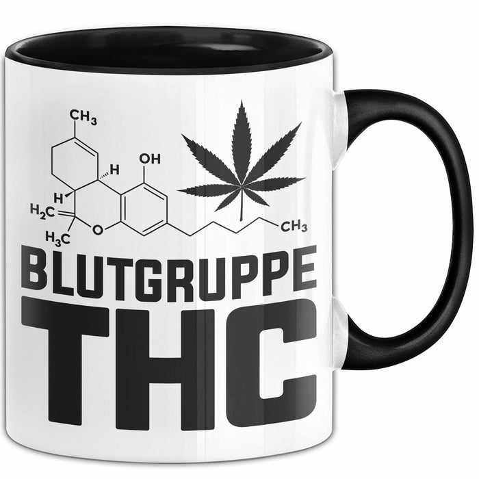 Kiffer Blutgruppe Thc Gras Tasse Geschenk Cannabis Kiffer Geschenkidee