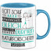 Naturforscherin Geschenk Becher Tasse Gott Schuf Alle Menschen Gleich Nur Die Besten Durfeten Naturforscherin Werden Geschenkidee Lustig Blau Trendation