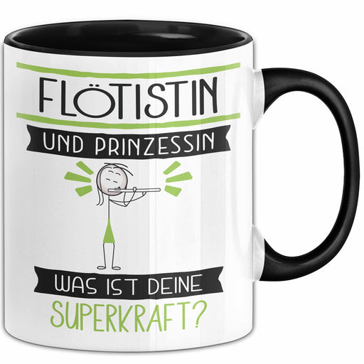 Flötistin Und Prinzessin Tasse Geschenk Für Eine Flötistin Geburtstag Was Ist Deine Superkraft Trendation