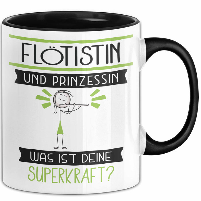 Flötistin Und Prinzessin Tasse Geschenk Für Eine Flötistin Geburtstag Was Ist Deine Superkraft Trendation