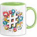 Social Media Manager Tasse Geschenkidee digitale Vermarkter Grün Trendation