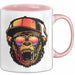 Affe Grafik Tasse Coole Tassen Geschenkidee Jungs Dj Chimpanse Becher Rosa Trendation